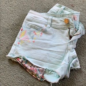Baby Blue Jean shorts